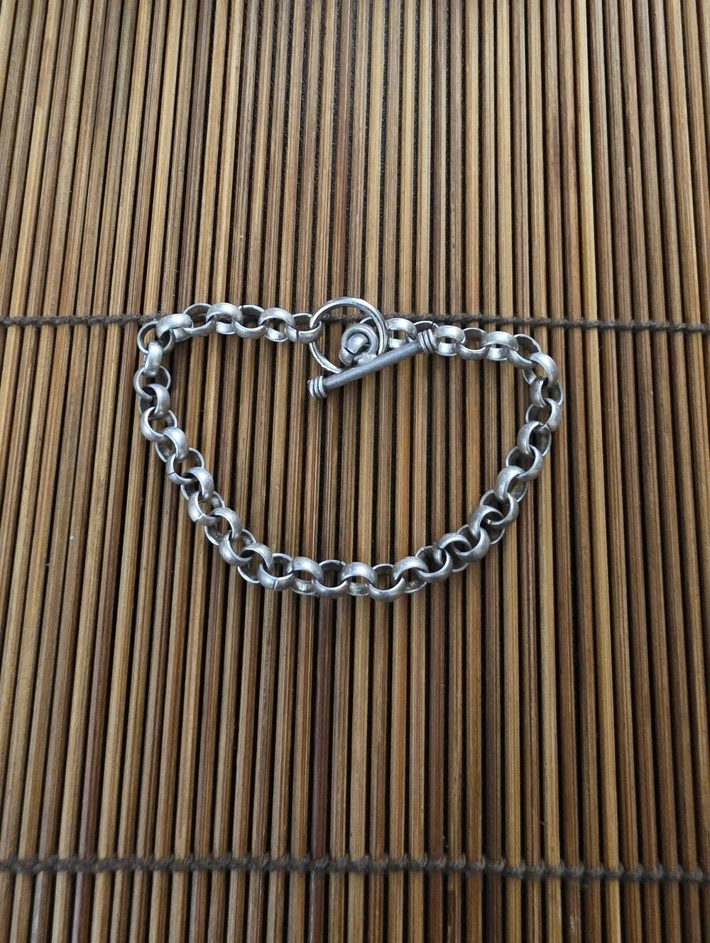 Sterling Silver Rolo Chain Bracelet (Vintage)